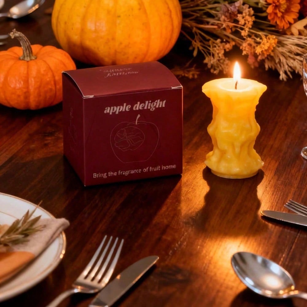 Fruit Inspired Scented Candles, Fruit Shape, Creative Design, Cute Home Accessory, Perfect For Adding A Unique Touch To Your Living Space.