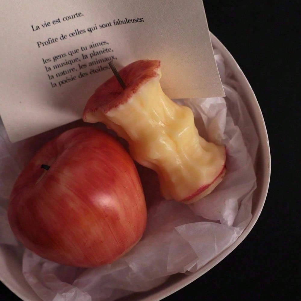 Fruit Inspired Scented Candles, Fruit Shape, Creative Design, Cute Home Accessory, Perfect For Adding A Unique Touch To Your Living Space.