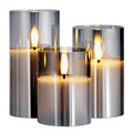 Flameless LED Candles 3 Pack Battery Operated Candles With Remote Control, Realistic Flickering Candles For Safe Ambiance