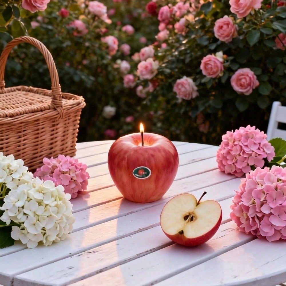Fruit Inspired Scented Candles, Fruit Shape, Creative Design, Cute Home Accessory, Perfect For Adding A Unique Touch To Your Living Space.