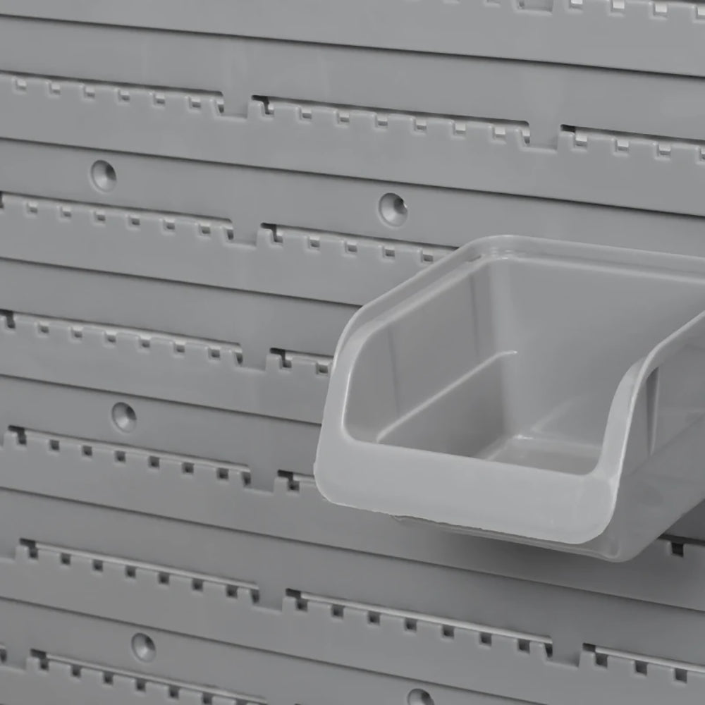 44 PCS Wall Mounted Pegboard Tool Organizer Rack Kit With Various Sized Storage Bins, Pegboard And Hooks, Orange