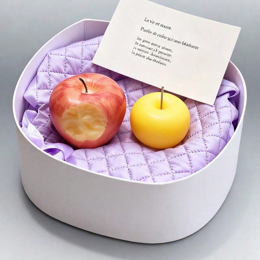Fruit Inspired Scented Candles, Fruit Shape, Creative Design, Cute Home Accessory, Perfect For Adding A Unique Touch To Your Living Space.
