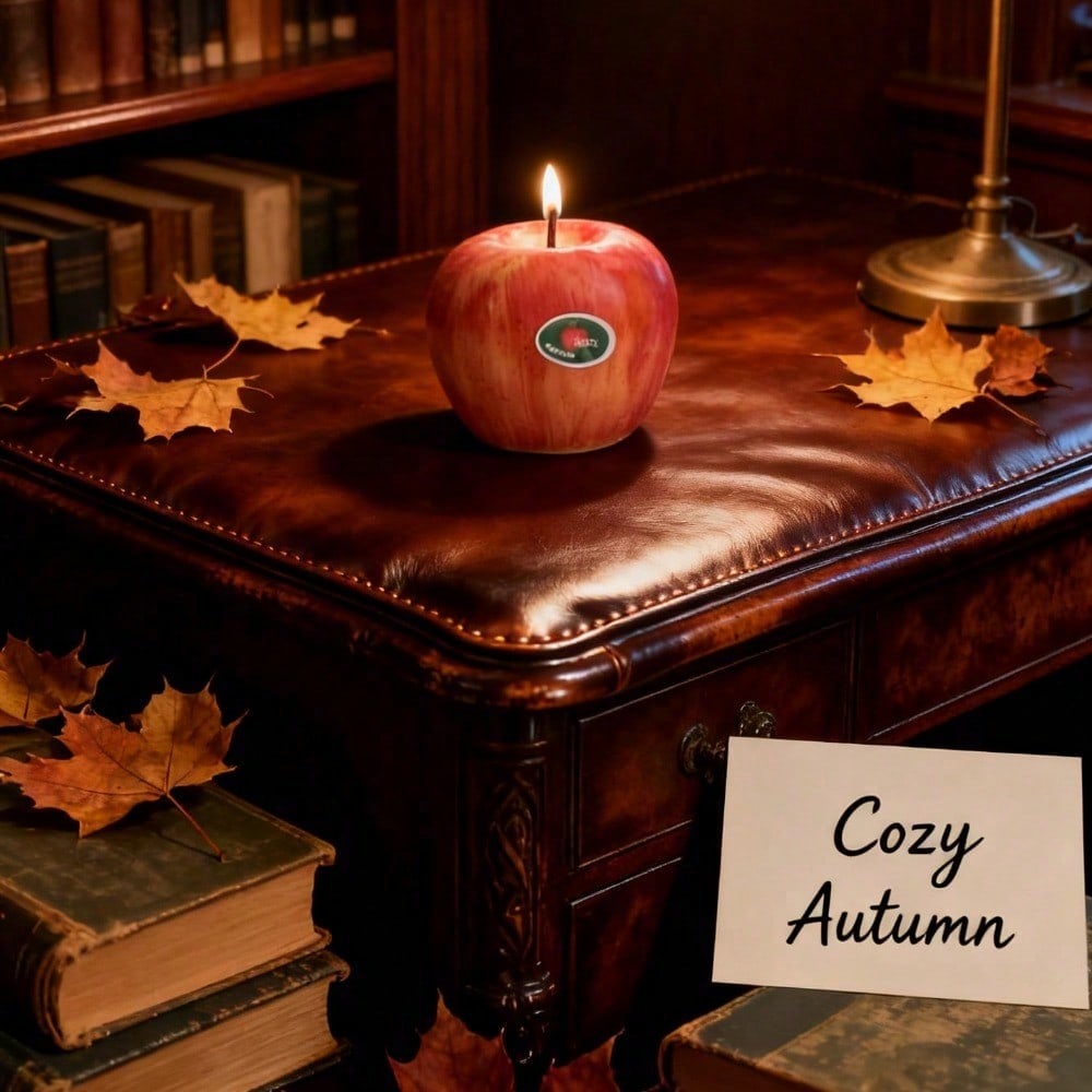 Fruit Inspired Scented Candles, Fruit Shape, Creative Design, Cute Home Accessory, Perfect For Adding A Unique Touch To Your Living Space.