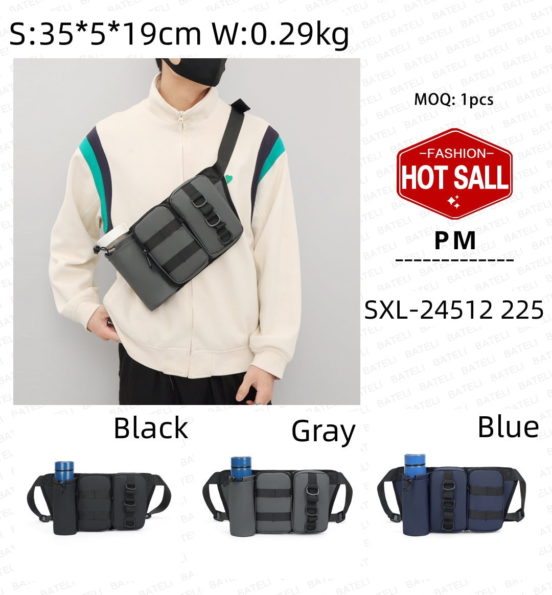 Fashion Sports Outdoor Multifunctional Bag - Water Bottle Bag Running Men's Crossbody Bags